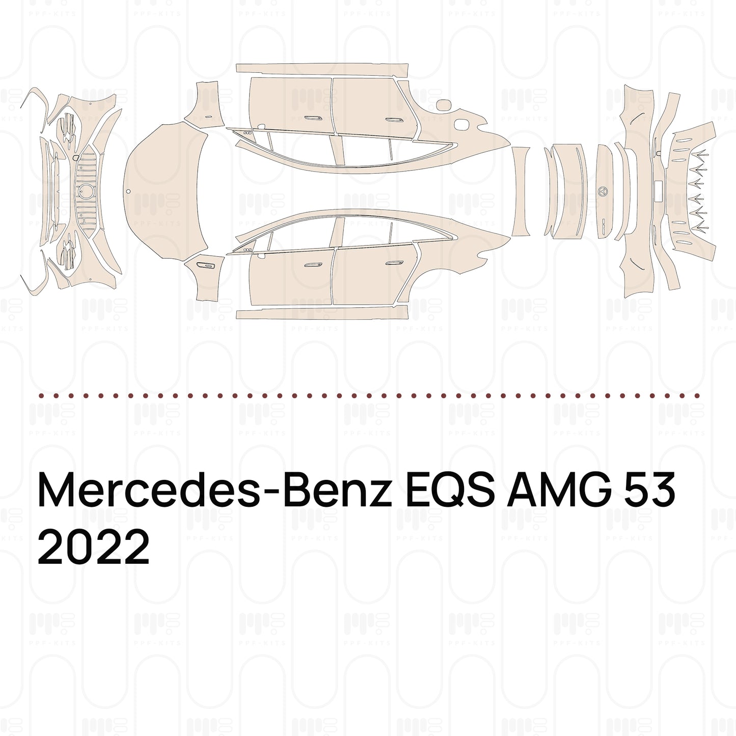 Voorgesneden PPF Mercedes-Benz EQS AMG 53 2022