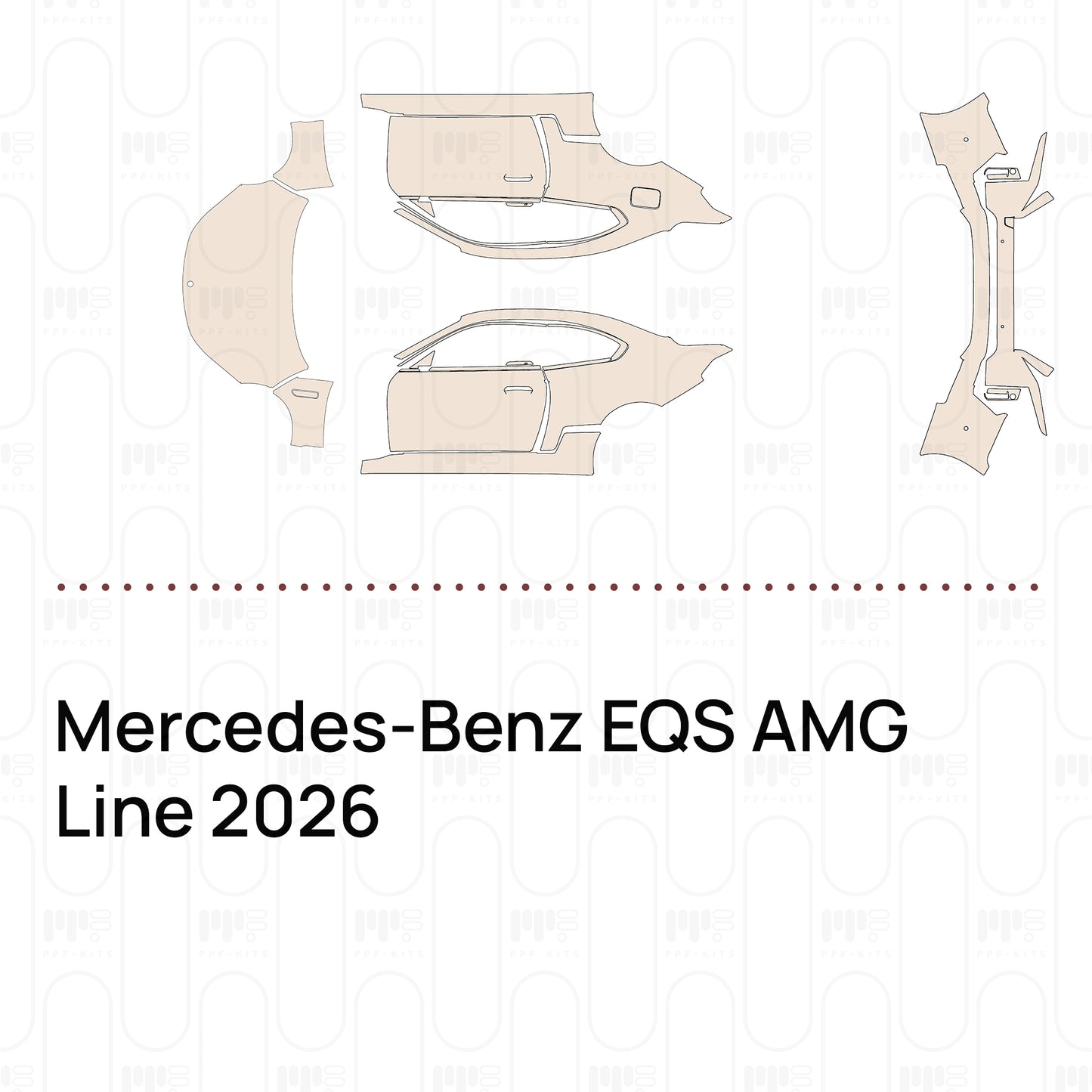 Voorgesneden PPF Mercedes-Benz EQS AMG Line 2026