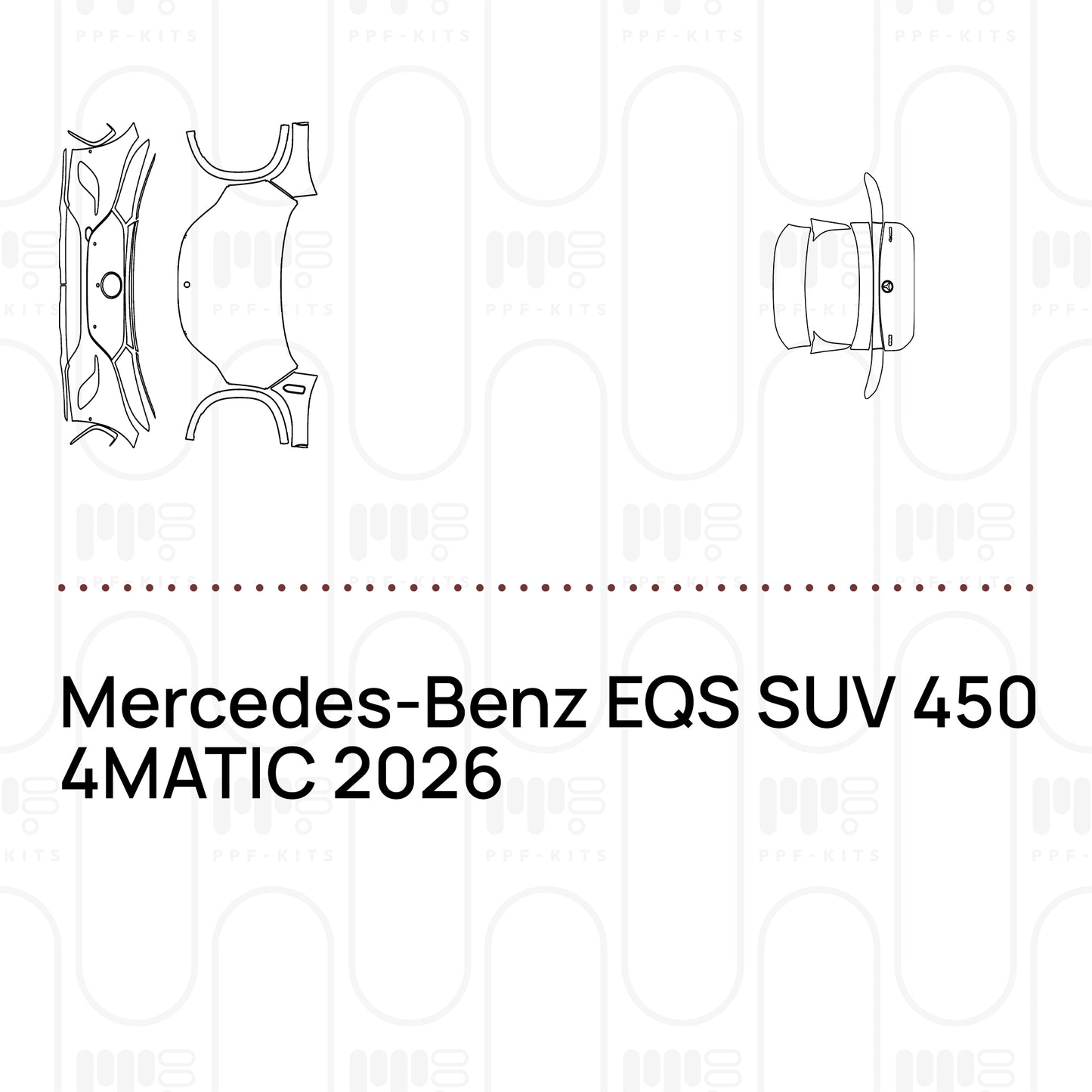 Voorgesneden PPF Mercedes-Benz EQS SUV 450 4MATIC 2026