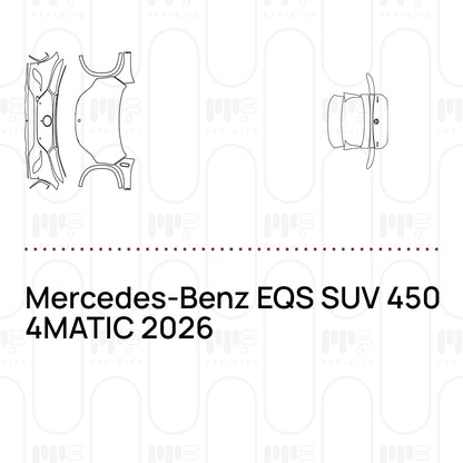 Voorgesneden PPF Mercedes-Benz EQS SUV 450 4MATIC 2026