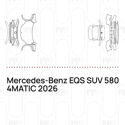 Voorgesneden PPF Mercedes-Benz EQS SUV 580 4MATIC 2026