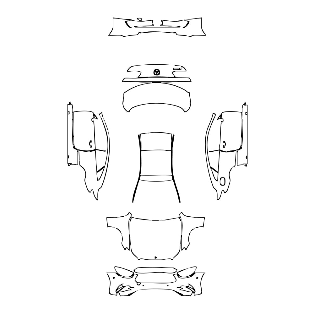 Pre-Cut PPF Mercedes-Benz E Class Coupe AMG Line 2023 - PPF-Kits