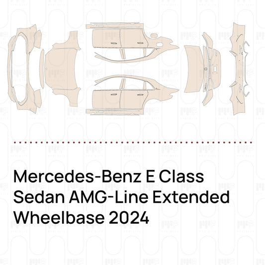 Voorgesneden PPF Mercedes-Benz E Class Sedan AMG-Line Extended Wheelbase 2024
