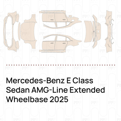 Voorgesneden PPF Mercedes-Benz E Class Sedan AMG-Line Extended Wheelbase 2025