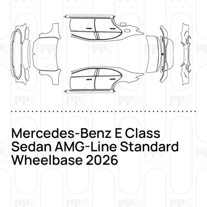 Voorgesneden PPF Mercedes-Benz E Class Sedan AMG-Line Standard Wheelbase 2026