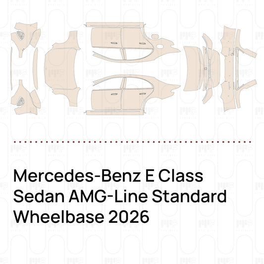 Voorgesneden PPF Mercedes-Benz E Class Sedan AMG-Line Standard Wheelbase 2026