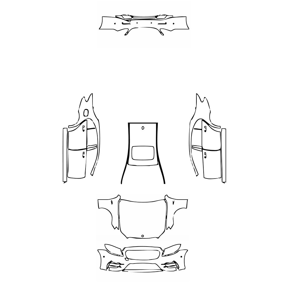 Pre-Cut PPF Mercedes-Benz E Class Sedan AMG E43 2020 - PPF-Kits