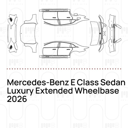 Voorgesneden PPF Mercedes-Benz E Class Sedan Luxury Extended Wheelbase 2026