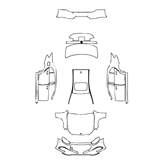 Pre-Cut PPF Mercedes-Benz E Class Sedan Luxury Standard Wheelbase 2021 - PPF-Kits