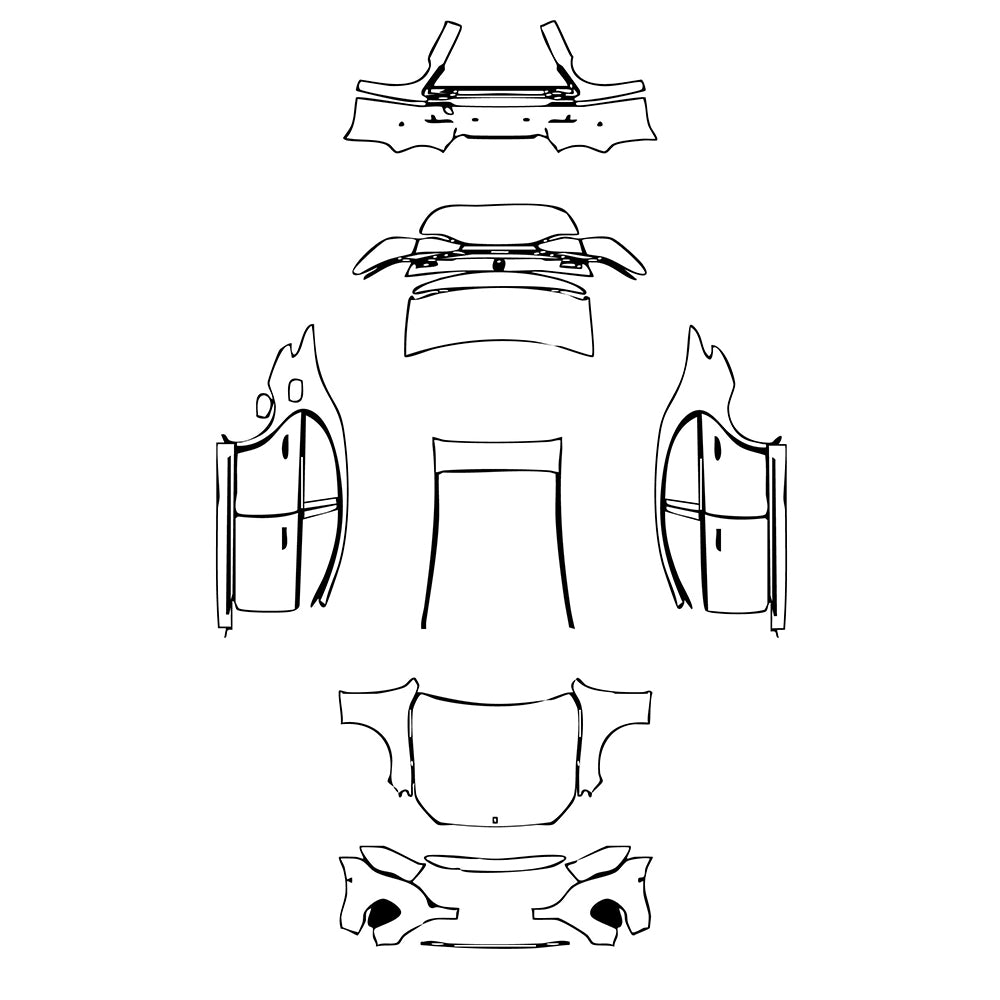 Pre-Cut PPF Mercedes-Benz E Class Sedan Luxury Standard Wheelbase 2024 - PPF-Kits