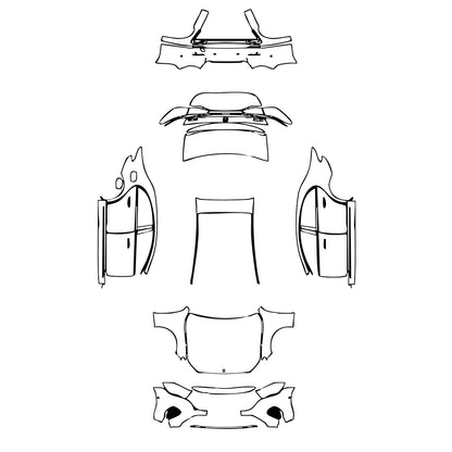 Pre-Cut PPF Mercedes-Benz E Class Sedan Luxury Standard Wheelbase 2025 - PPF-Kits