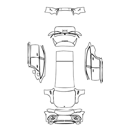 Pre-Cut PPF Mercedes-Benz E Class Wagon Estate AMG E53 2024 - PPF-Kits