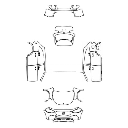 Pre-Cut PPF Mercedes-Benz GLA Base 2023 - PPF-Kits
