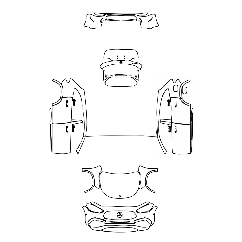 Pre-Cut PPF Mercedes-Benz GLA Sport 2023 - PPF-Kits