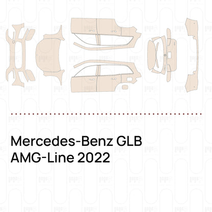 Voorgesneden PPF Mercedes-Benz GLB AMG-Line 2022