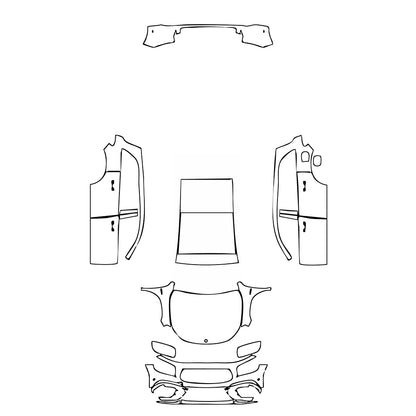 Pre-Cut PPF Mercedes-Benz GLB AMG GLB 35 2024 - PPF-Kits