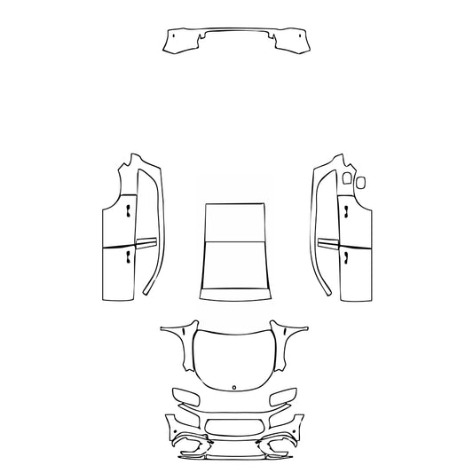 Pre-Cut PPF Mercedes-Benz GLB AMG GLB 35 2025 - PPF-Kits