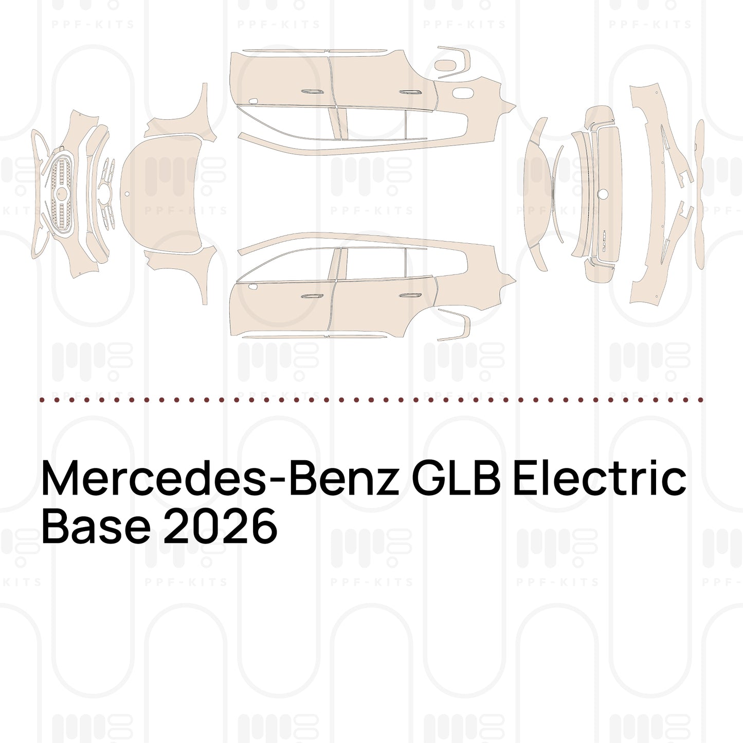 Voorgesneden PPF Mercedes-Benz GLB Electric Base 2026