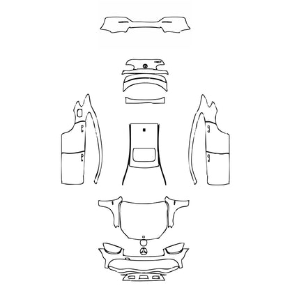 Pre-Cut PPF Mercedes-Benz GLC Coupe AMG GLC43 2021 - PPF-Kits