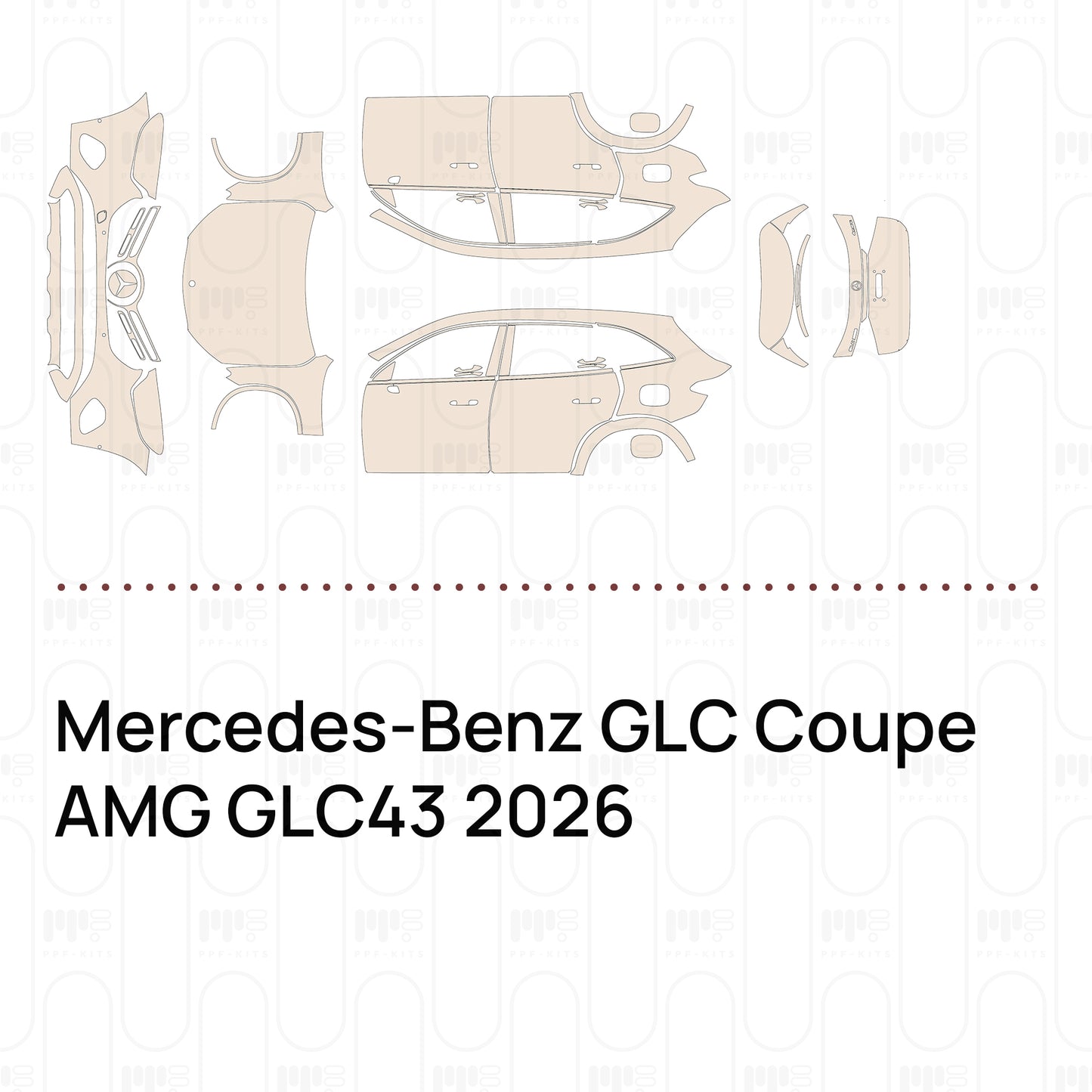 Voorgesneden PPF Mercedes-Benz GLC Coupe AMG GLC43 2026