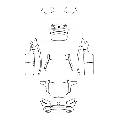 Pre-Cut PPF Mercedes-Benz GLC Coupe AMG GLC63 2019 - PPF-Kits