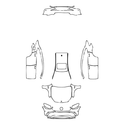 Pre-Cut PPF Mercedes-Benz GLC Coupe AMG GLC63 2020 - PPF-Kits