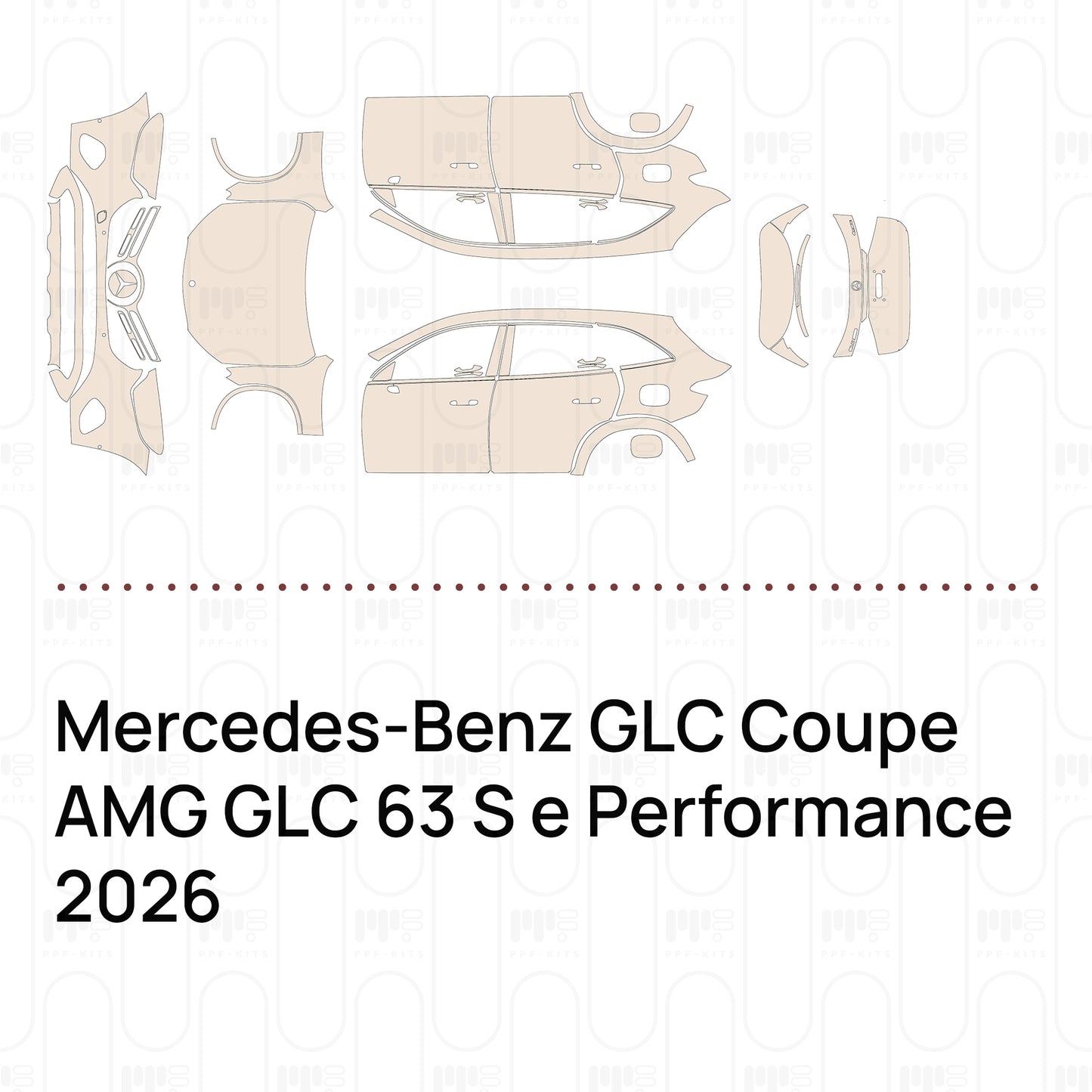 Voorgesneden PPF Mercedes-Benz GLC Coupe AMG GLC 63 S e Performance 2026