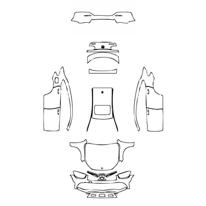 Pre-Cut PPF Mercedes-Benz GLC Coupe AMG line 2020 - PPF-Kits