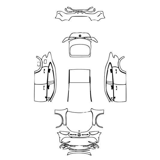 Pre-Cut PPF Mercedes-Benz GLC Coupe AMG line 2024 - PPF-Kits