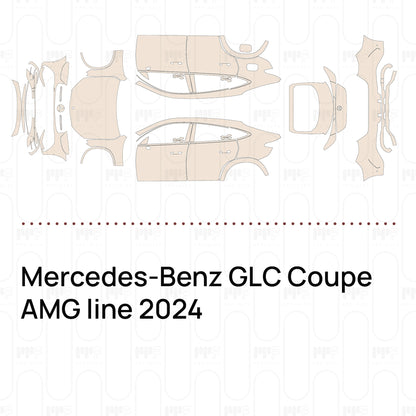 Voorgesneden PPF Mercedes-Benz GLC Coupe AMG line 2024