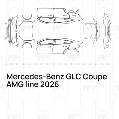 Voorgesneden PPF Mercedes-Benz GLC Coupe AMG line 2026