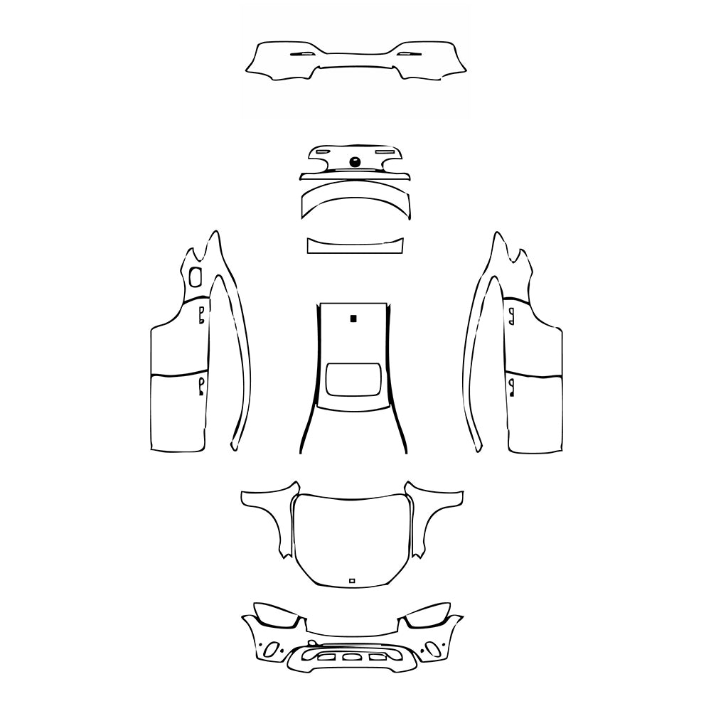 Pre-Cut PPF Mercedes-Benz GLC Coupe Base 2020 - PPF-Kits
