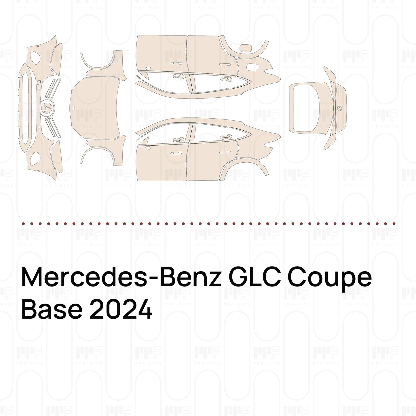 Voorgesneden PPF Mercedes-Benz GLC Coupe Base 2024