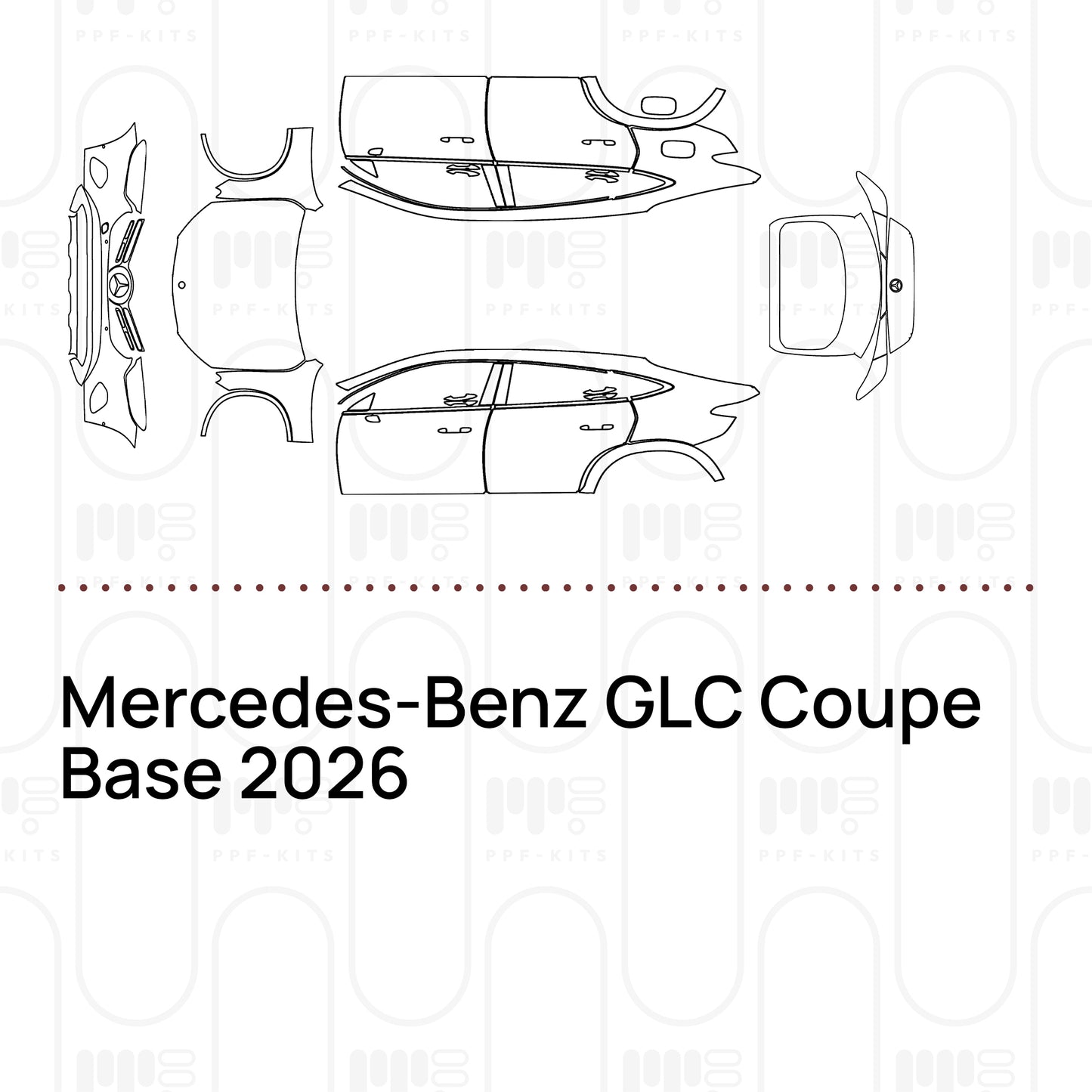 Voorgesneden PPF Mercedes-Benz GLC Coupe Base 2026