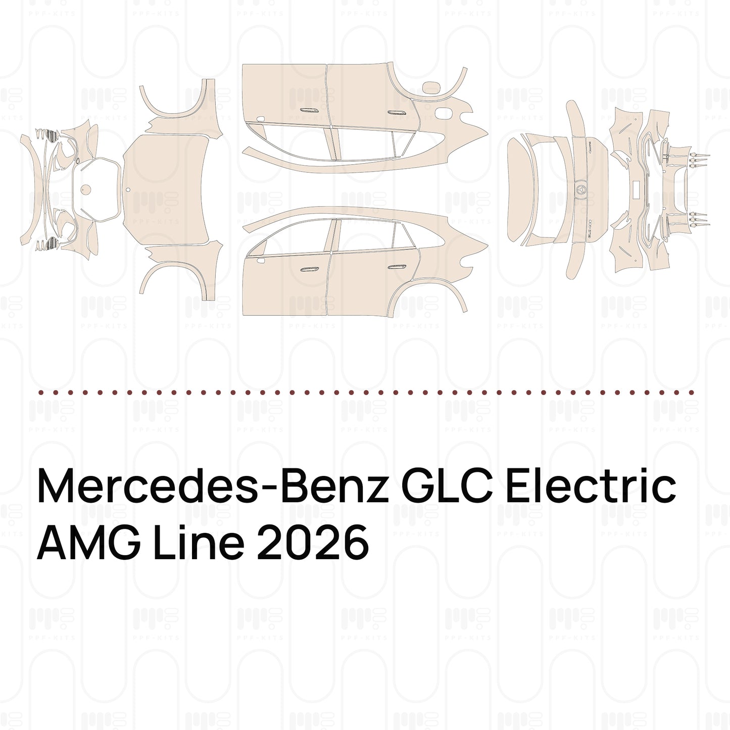 Voorgesneden PPF Mercedes-Benz GLC Electric AMG Line 2026