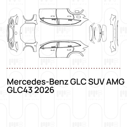 Voorgesneden PPF Mercedes-Benz GLC SUV AMG GLC43 2026