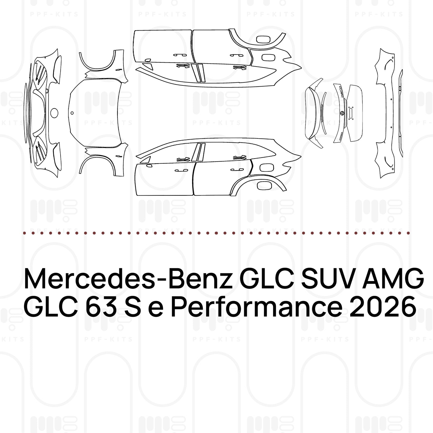 Voorgesneden PPF Mercedes-Benz GLC SUV AMG GLC 63 S e Performance 2026