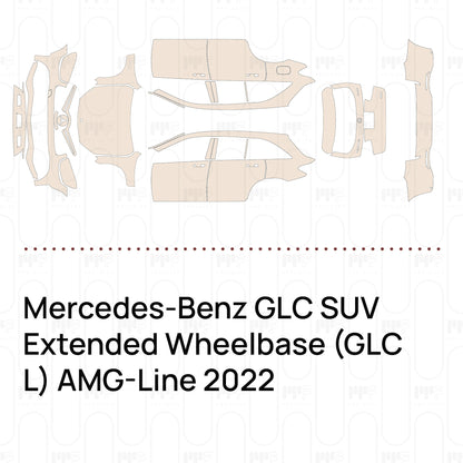 Voorgesneden PPF Mercedes-Benz GLC SUV Extended Wheelbase (GLC L) AMG-Line 2022