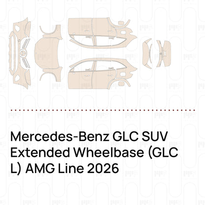 Voorgesneden PPF Mercedes-Benz GLC SUV Extended Wheelbase (GLC L) AMG Line 2026