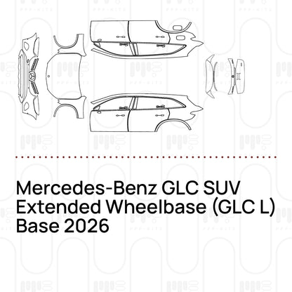 Voorgesneden PPF Mercedes-Benz GLC SUV Extended Wheelbase (GLC L) Base 2026