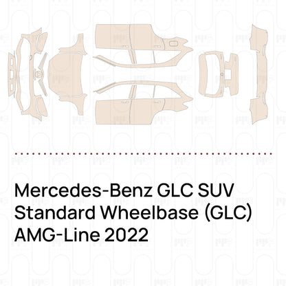 Voorgesneden PPF Mercedes-Benz GLC SUV Standard Wheelbase (GLC) AMG-Line 2022