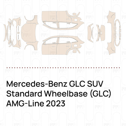Voorgesneden PPF Mercedes-Benz GLC SUV Standard Wheelbase (GLC) AMG-Line 2023