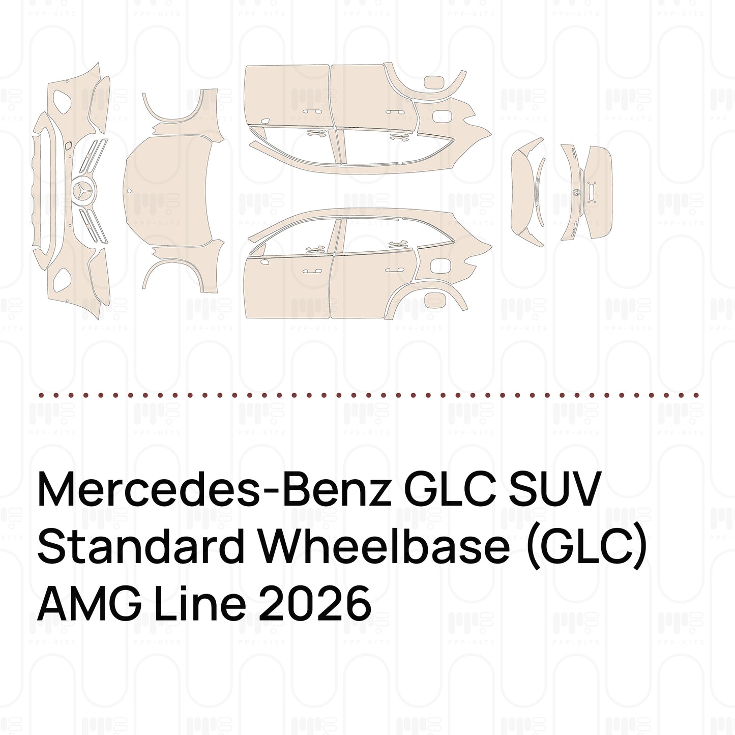 Voorgesneden PPF Mercedes-Benz GLC SUV Standard Wheelbase (GLC) AMG Line 2026