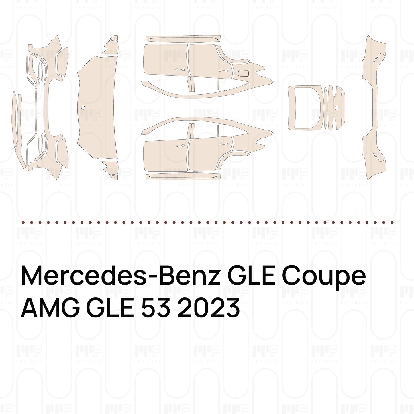 Voorgesneden PPF Mercedes-Benz GLE Coupe AMG GLE 53 2023