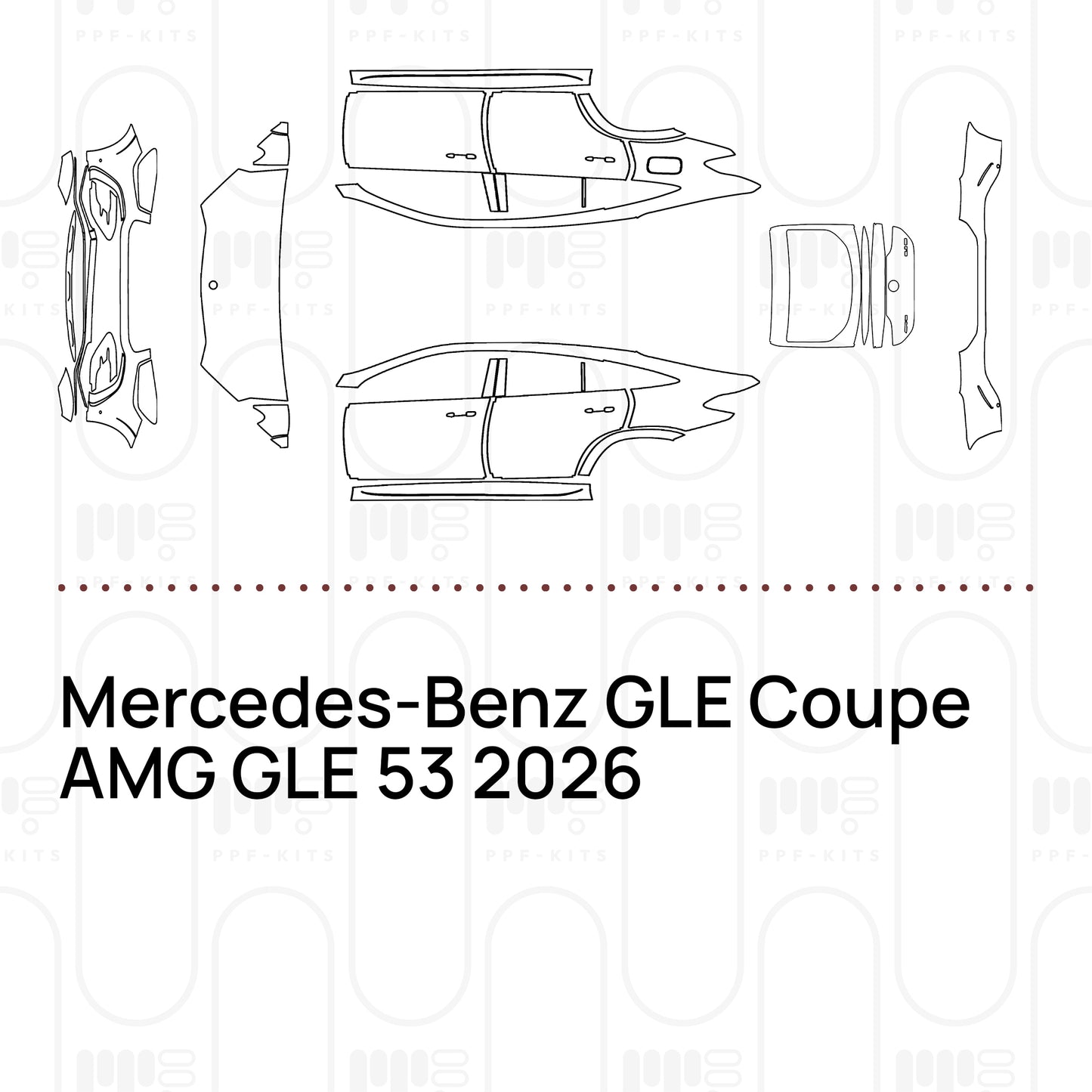 Voorgesneden PPF Mercedes-Benz GLE Coupe AMG GLE 53 2026