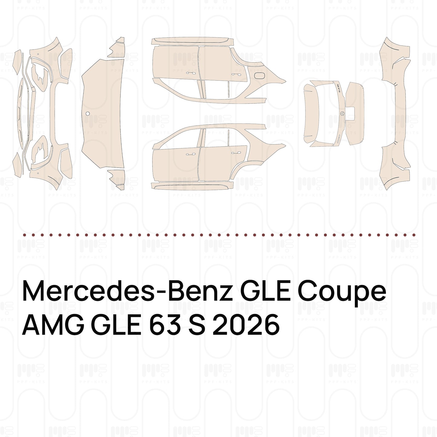 Voorgesneden PPF Mercedes-Benz GLE Coupe AMG GLE 63 S 2026