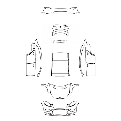 Pre-Cut PPF Mercedes-Benz GLE GLE Coupe 450 AMG 2017 - PPF-Kits