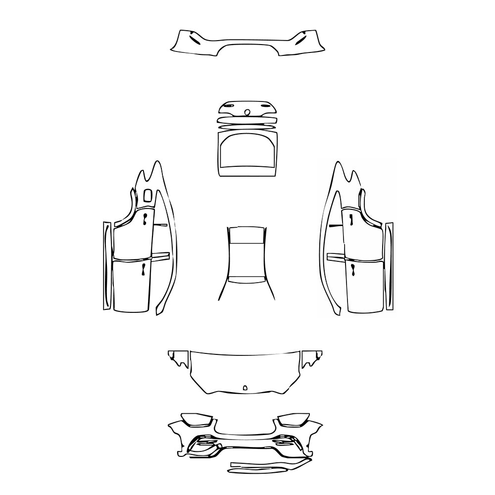Pre-Cut PPF Mercedes-Benz GLE GLE Coupe AMG GLE 53 2022 - PPF-Kits