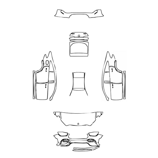 Pre-Cut PPF Mercedes-Benz GLE GLE Coupe AMG GLE 53 2023 - PPF-Kits