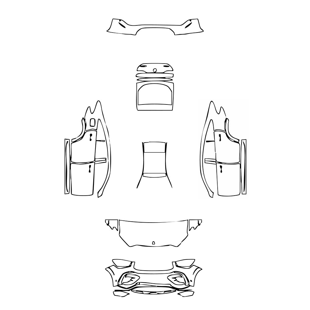 Pre-Cut PPF Mercedes-Benz GLE GLE Coupe AMG GLE 53 2024 - PPF-Kits